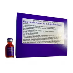 Флюоресцит Fluorescein Alcon 10% (Флуоресцеин натрия) р-р для ин. 100мг/мл 5мл №1 в Омске и области фото