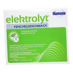 Хумана электролит (Humana) 6.25г фенхель 12шт в Омске и области фото