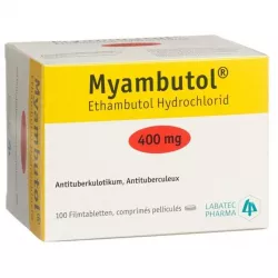 Этамбутол Миамбутол ФРАНЦИЯ Myambutol таб. 400мг №100 в Омске и области фото