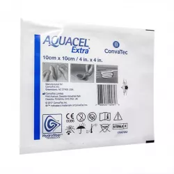 Аквасель (Aquacel Ag Extra) с серебром Экстра Гидрофайбер повязка 10х10см №1 в Омске и области фото