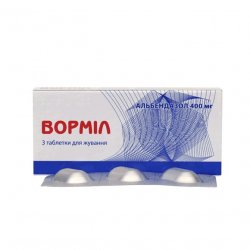 Вормил (аналог Альдазол, Альбендазол) жевательные таблетки 400 мг N3 в Омске и области фото